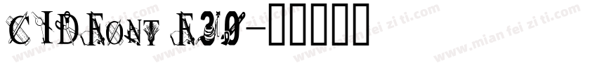 CIDFont F30字体转换